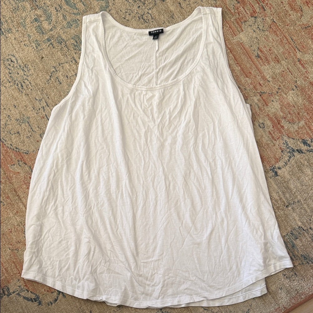 Torrid White Tank Top